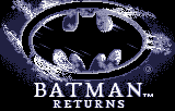 Batman Returns title screen for Atari Lynx